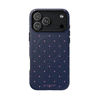 Dot Crush Navy | Magnetic iPhone Case