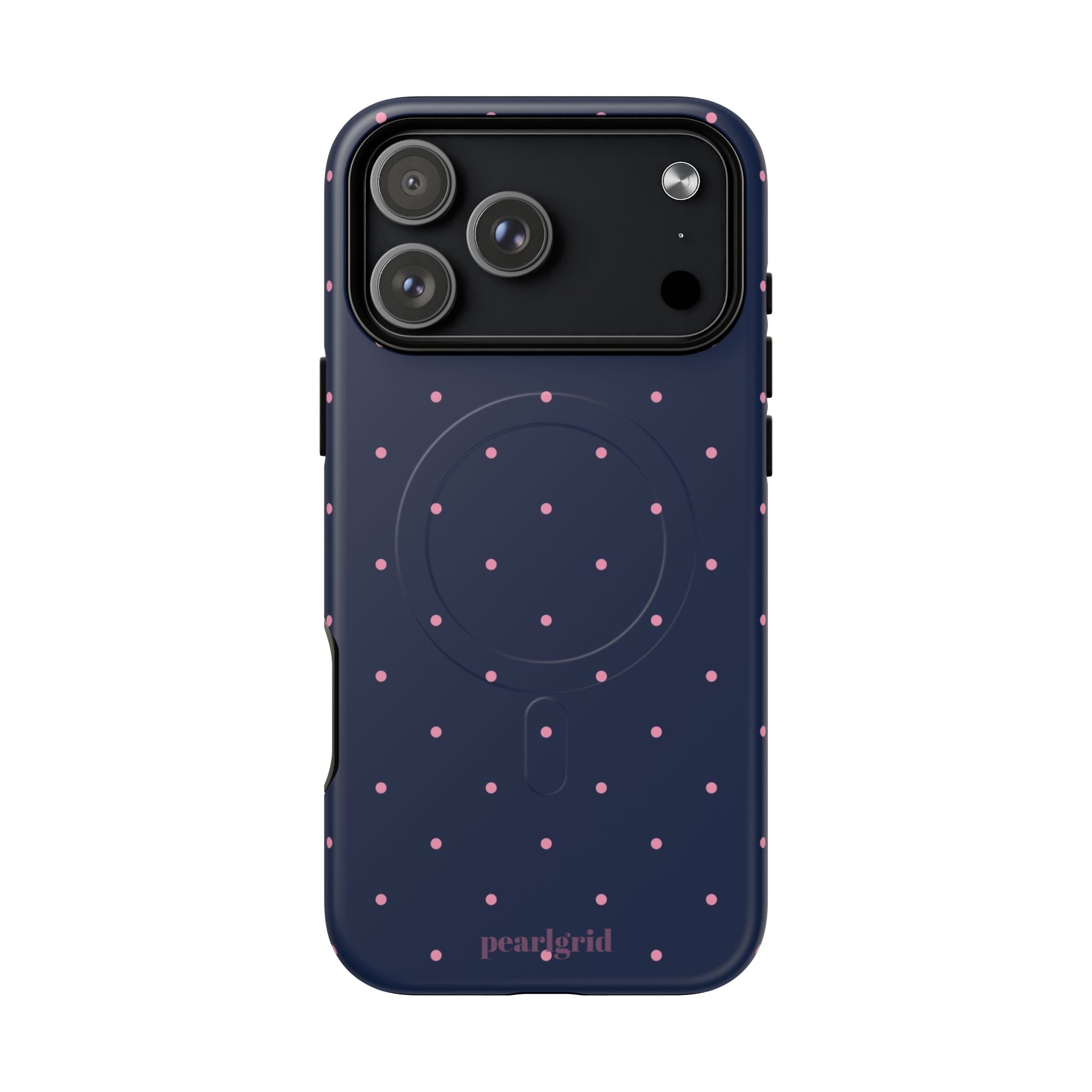 Dot Crush Navy | Magnetic iPhone Case
