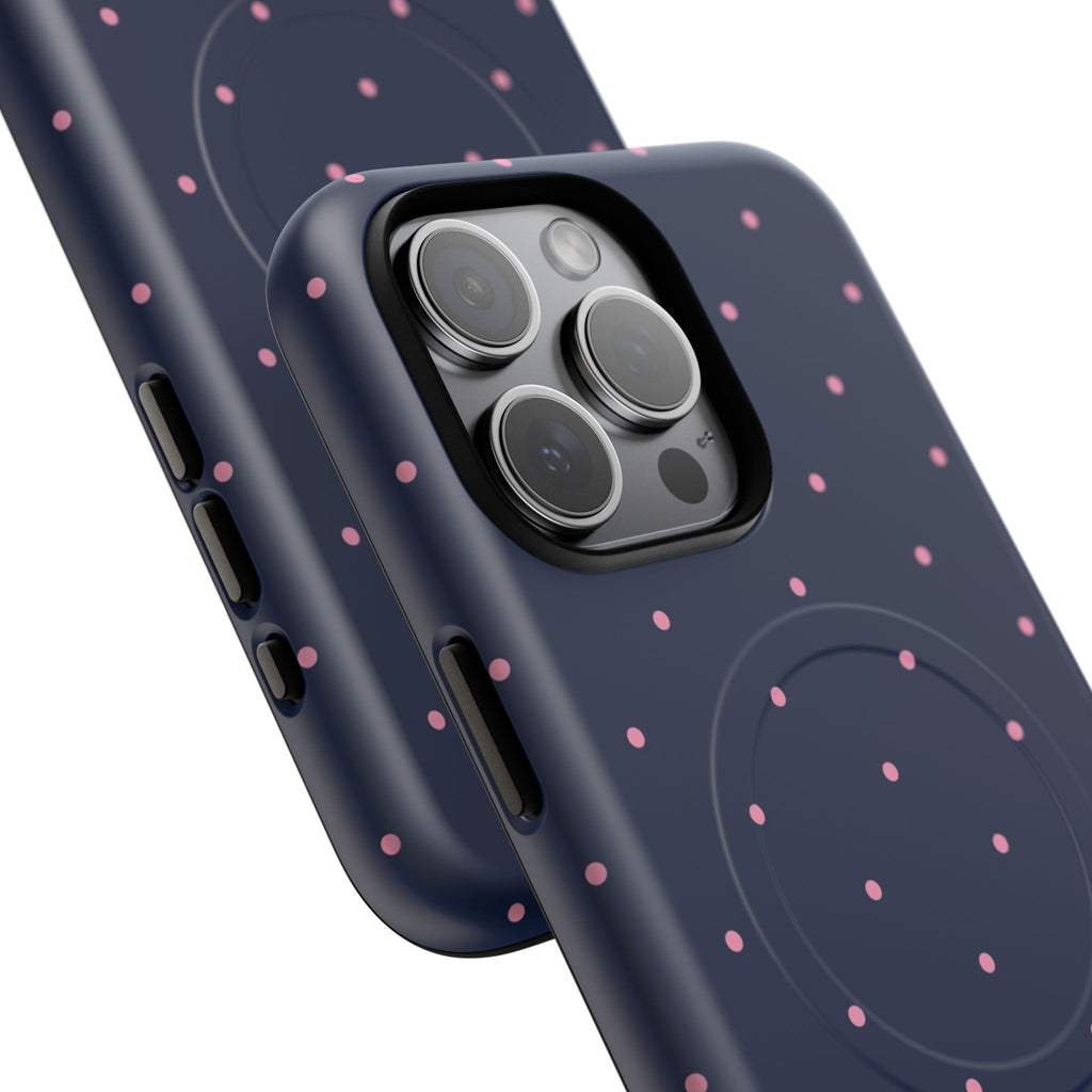 Dot Crush Navy | Magnetic iPhone Case