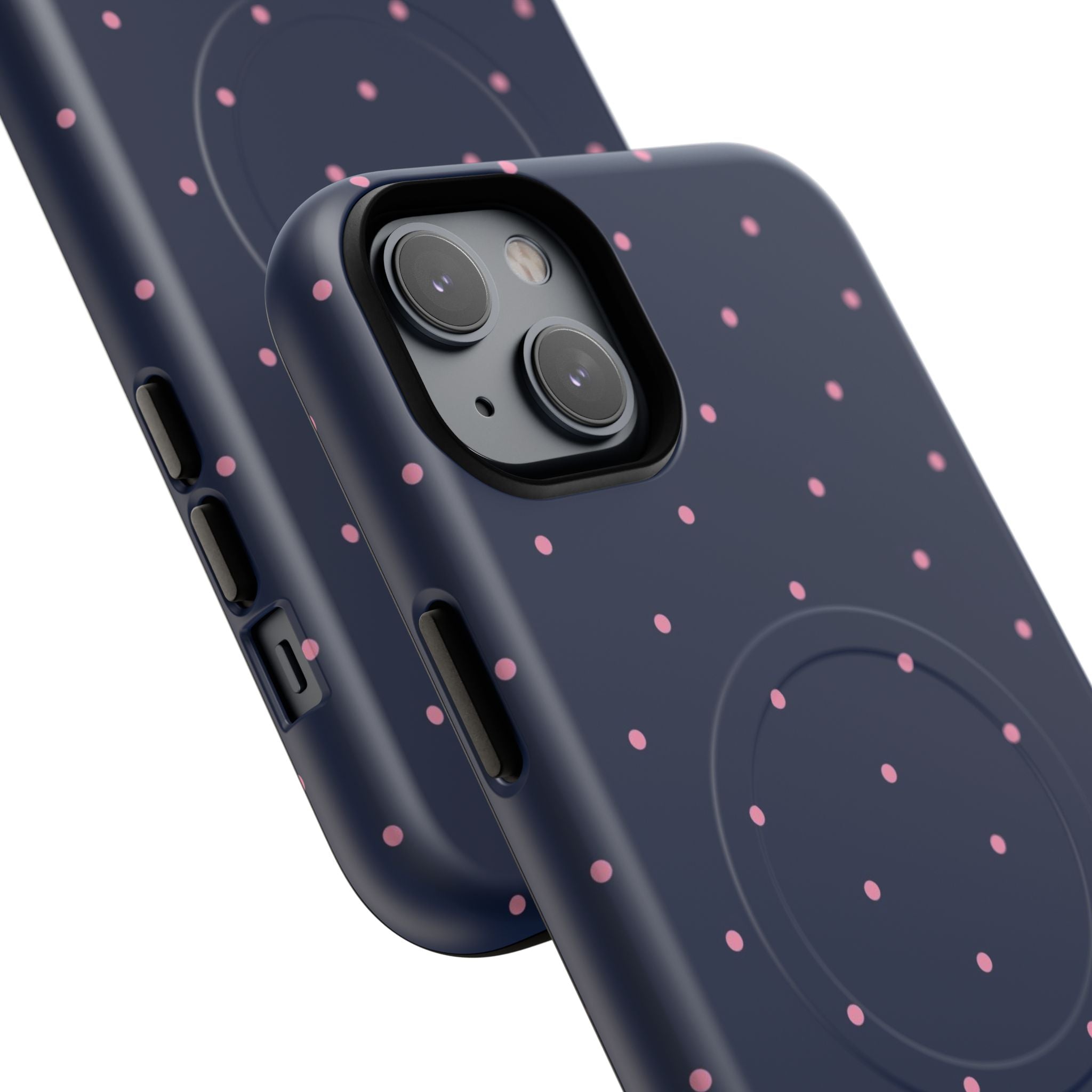 Dot Crush Navy | Magnetic iPhone Case