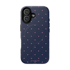 Dot Crush Navy | Magnetic iPhone Case