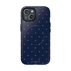 Dot Crush Navy | Magnetic iPhone Case