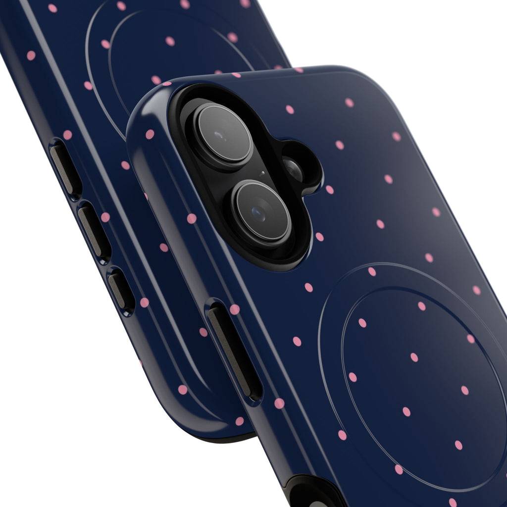 Dot Crush Navy | Magnetic iPhone Case