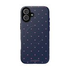 Dot Crush Navy | Magnetic iPhone Case