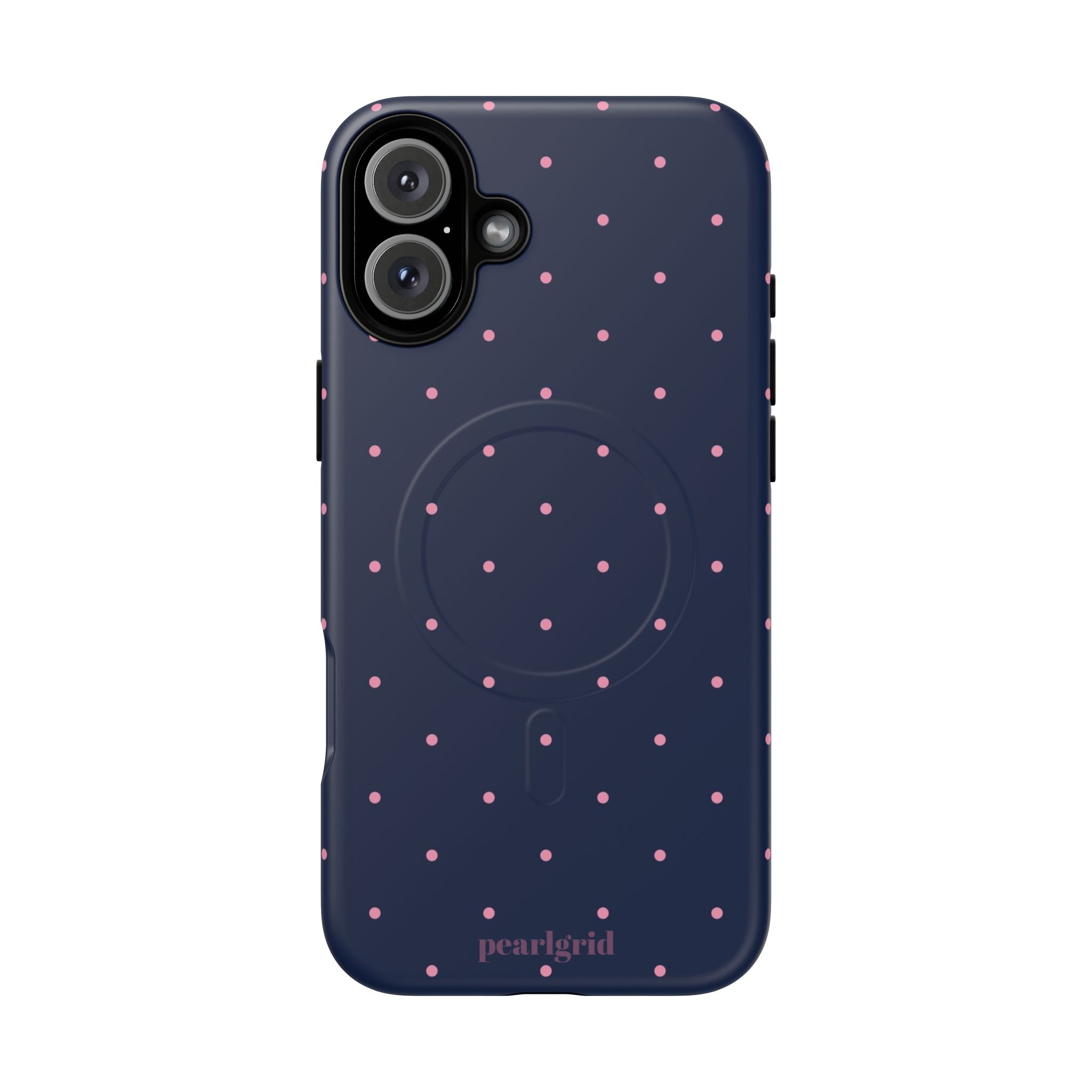 Dot Crush Navy | Magnetic iPhone Case