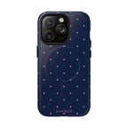 Dot Crush Navy | Magnetic iPhone Case