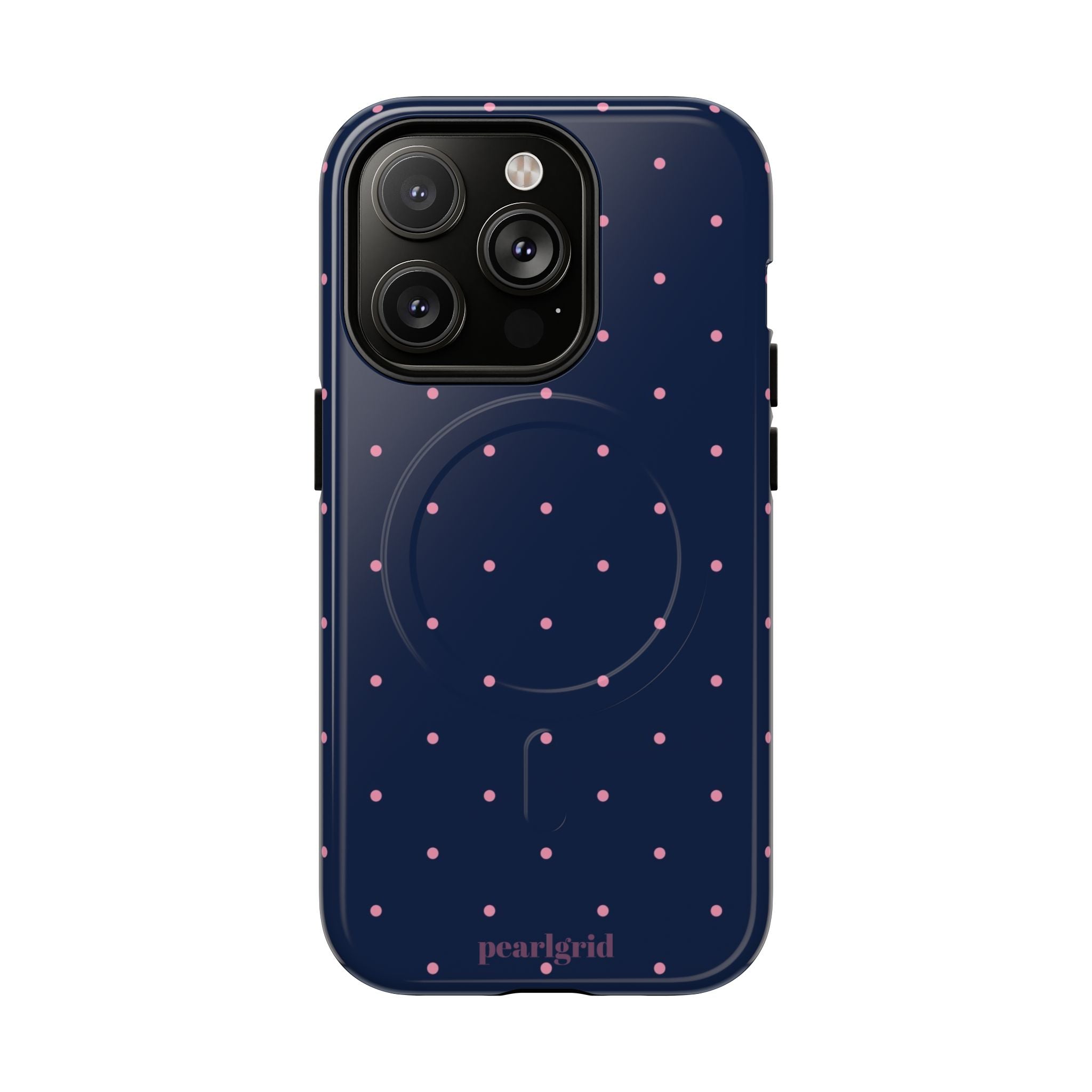 Dot Crush Navy | Magnetic iPhone Case