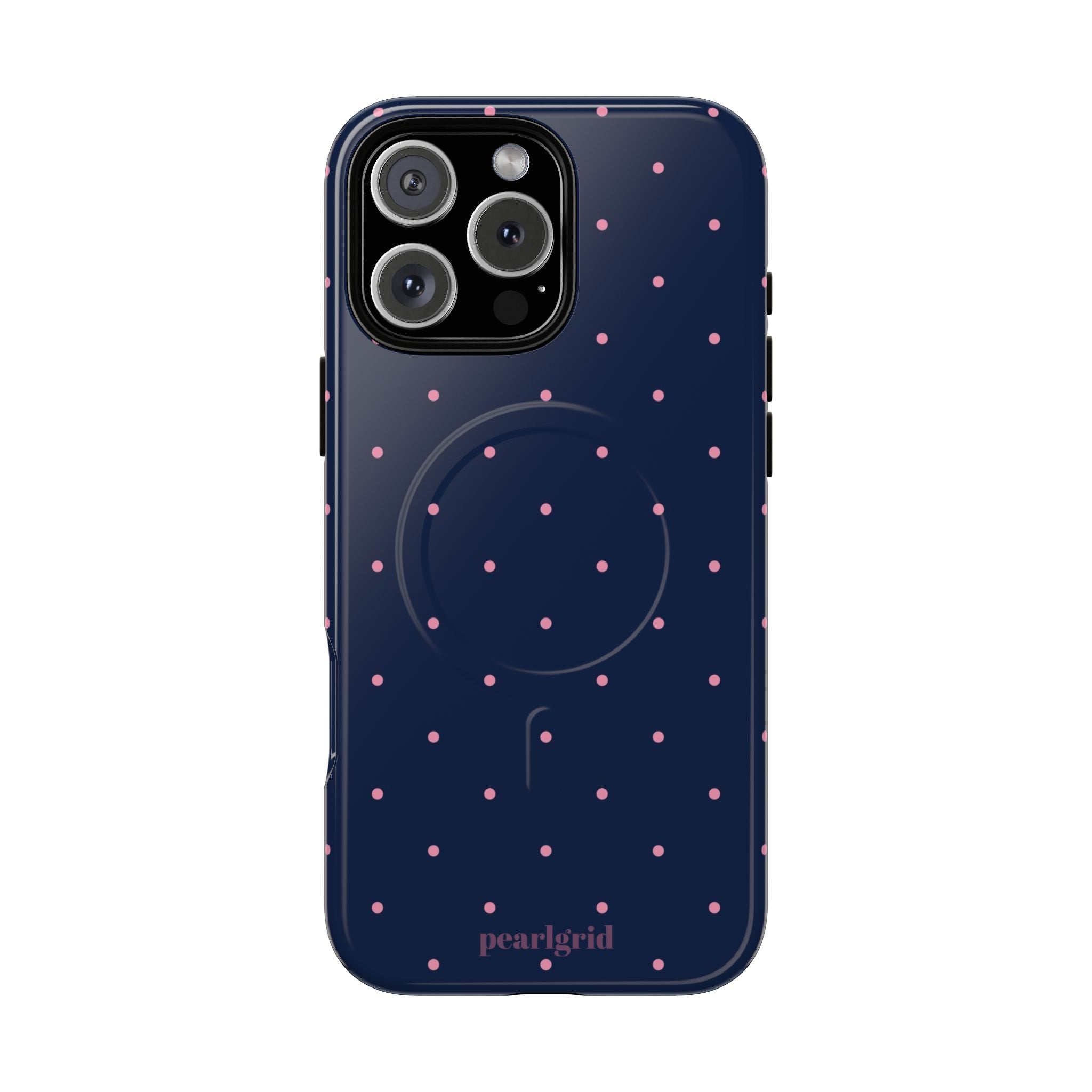 Dot Crush Navy | Magnetic iPhone Case