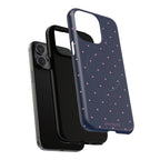 Dot Crush Navy | Magnetic iPhone Case
