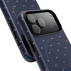 Dot Crush Navy | Magnetic iPhone Case