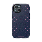 Dot Crush Navy | Magnetic iPhone Case