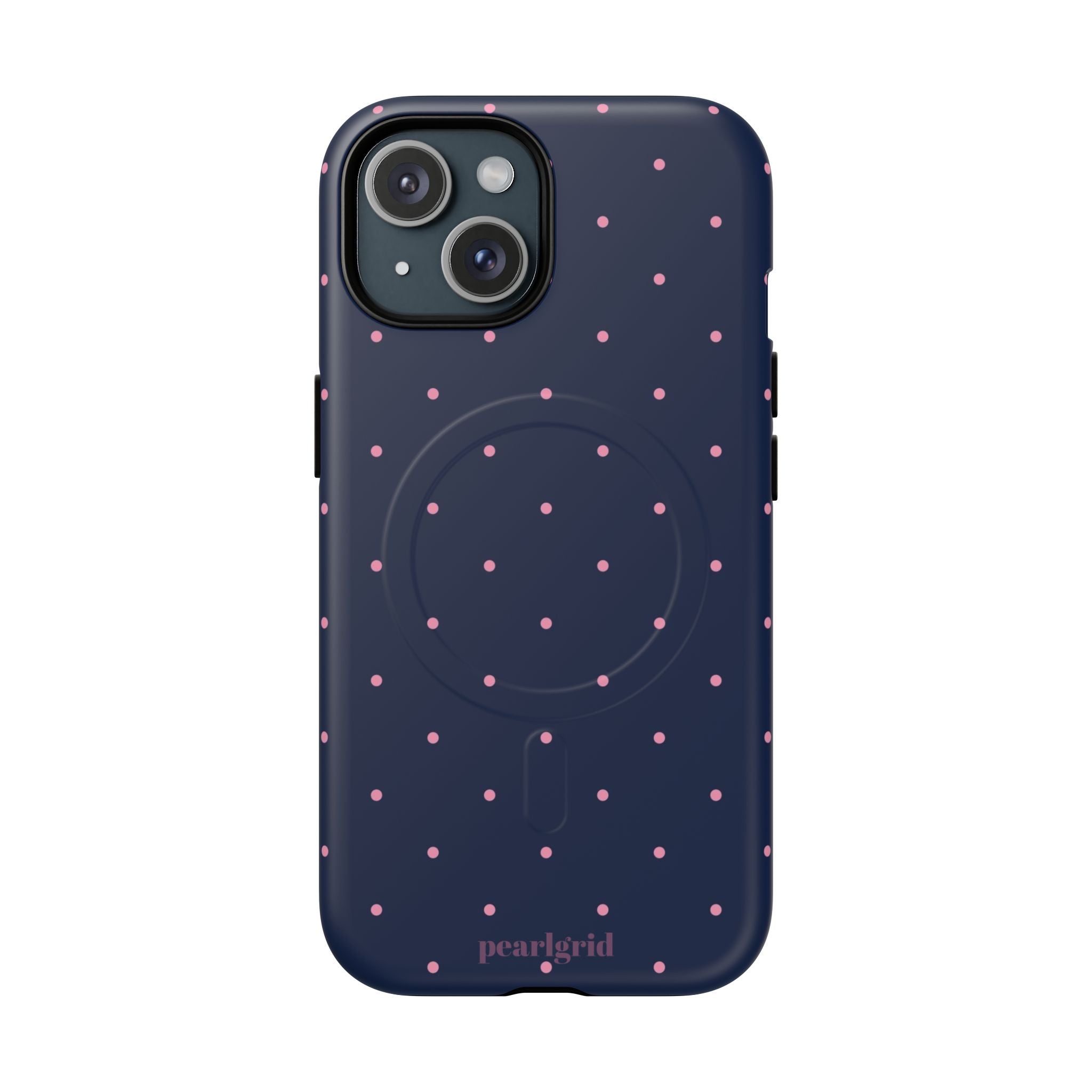Dot Crush Navy | Magnetic iPhone Case