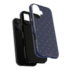 Dot Crush Navy | Magnetic iPhone Case