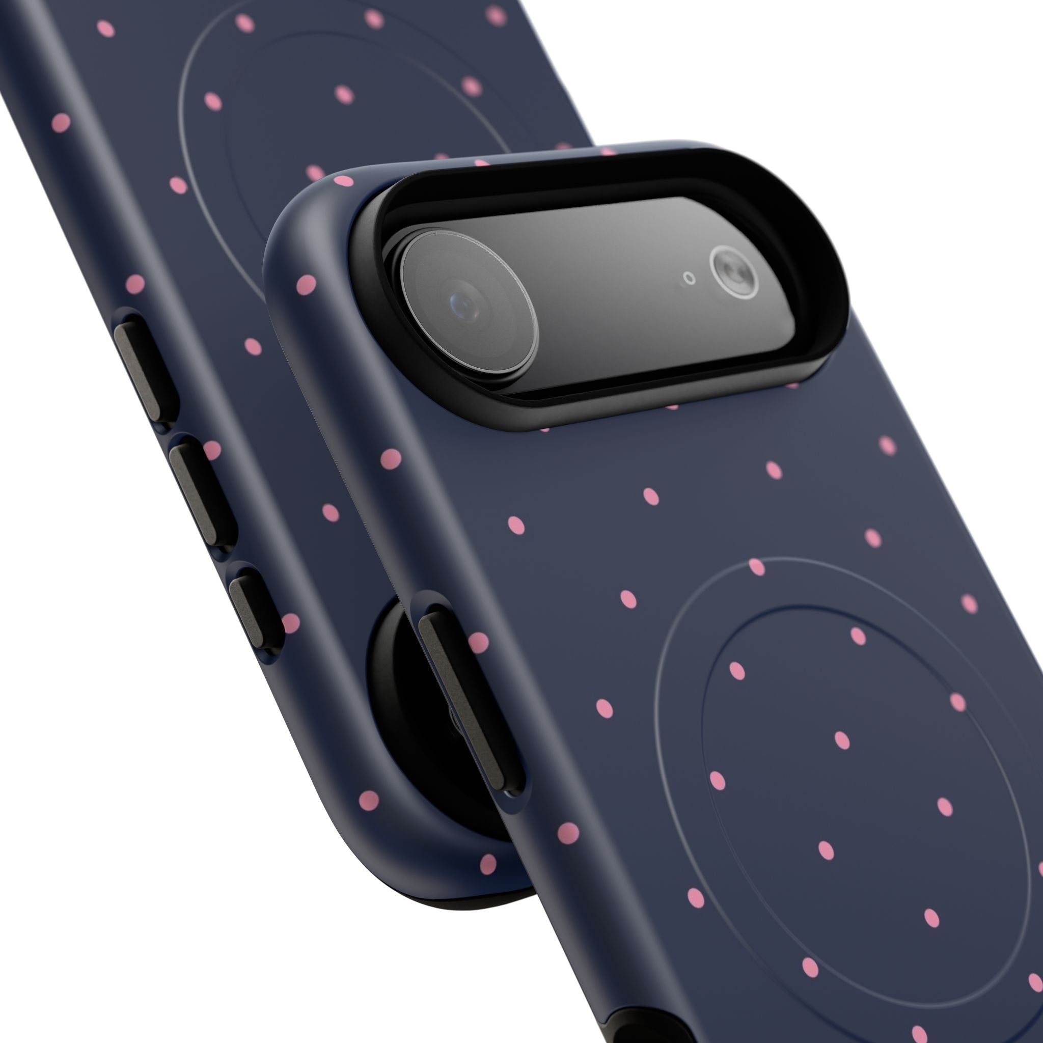 Dot Crush Navy | Magnetic iPhone Case