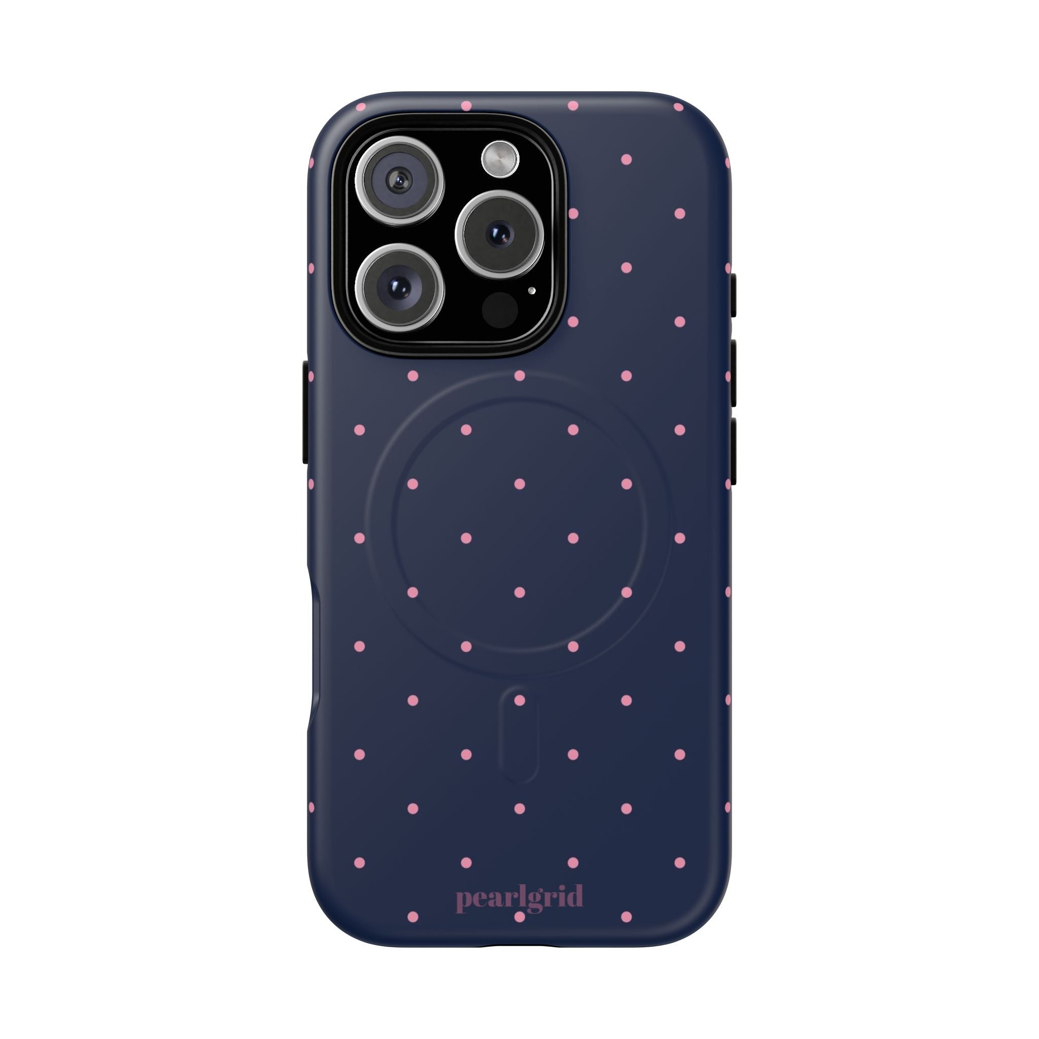 Dot Crush Navy | Magnetic iPhone Case