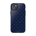Dot Crush Navy | Magnetic iPhone Case