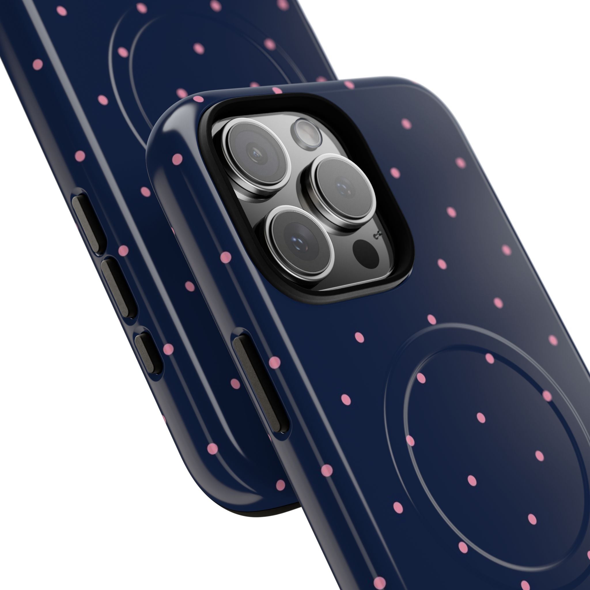 Dot Crush Navy | Magnetic iPhone Case