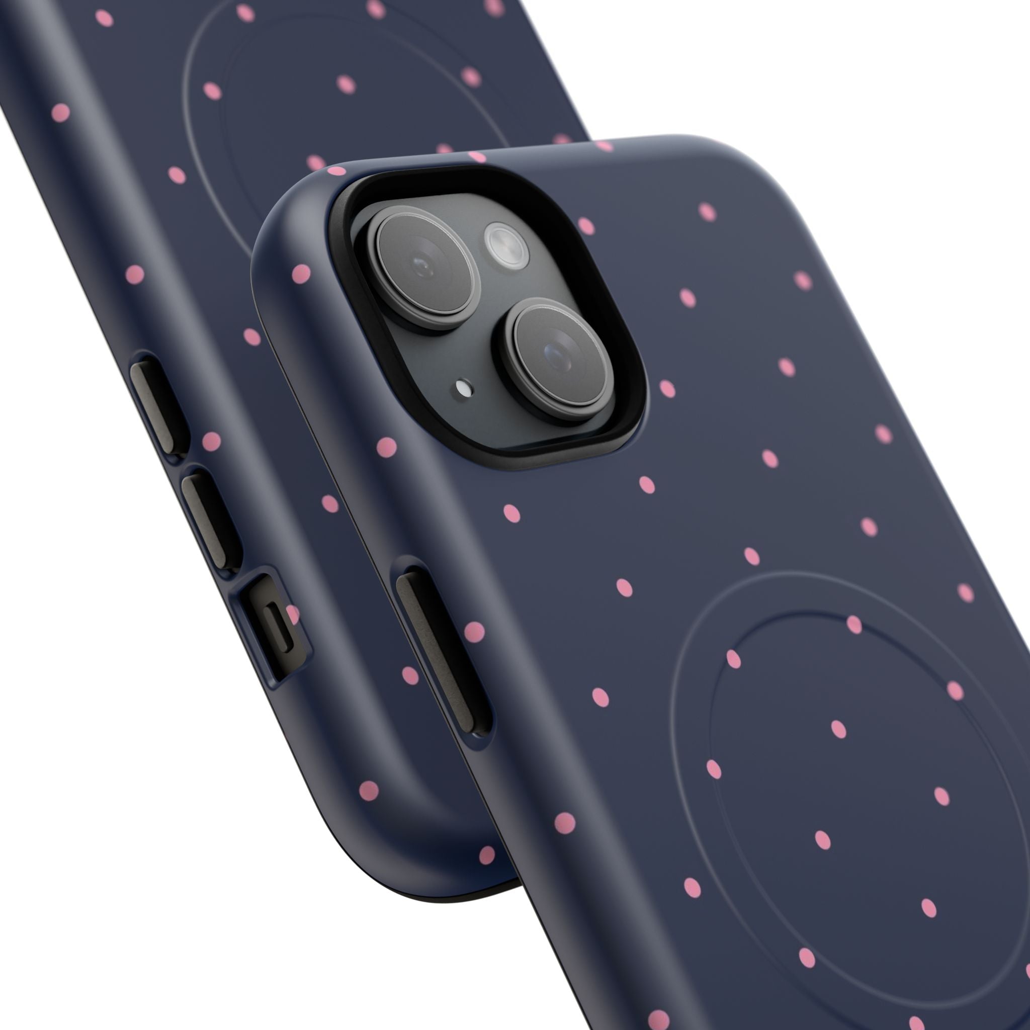 Dot Crush Navy | Magnetic iPhone Case