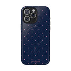 Dot Crush Navy | Magnetic iPhone Case