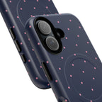 Dot Crush Navy | Magnetic iPhone Case