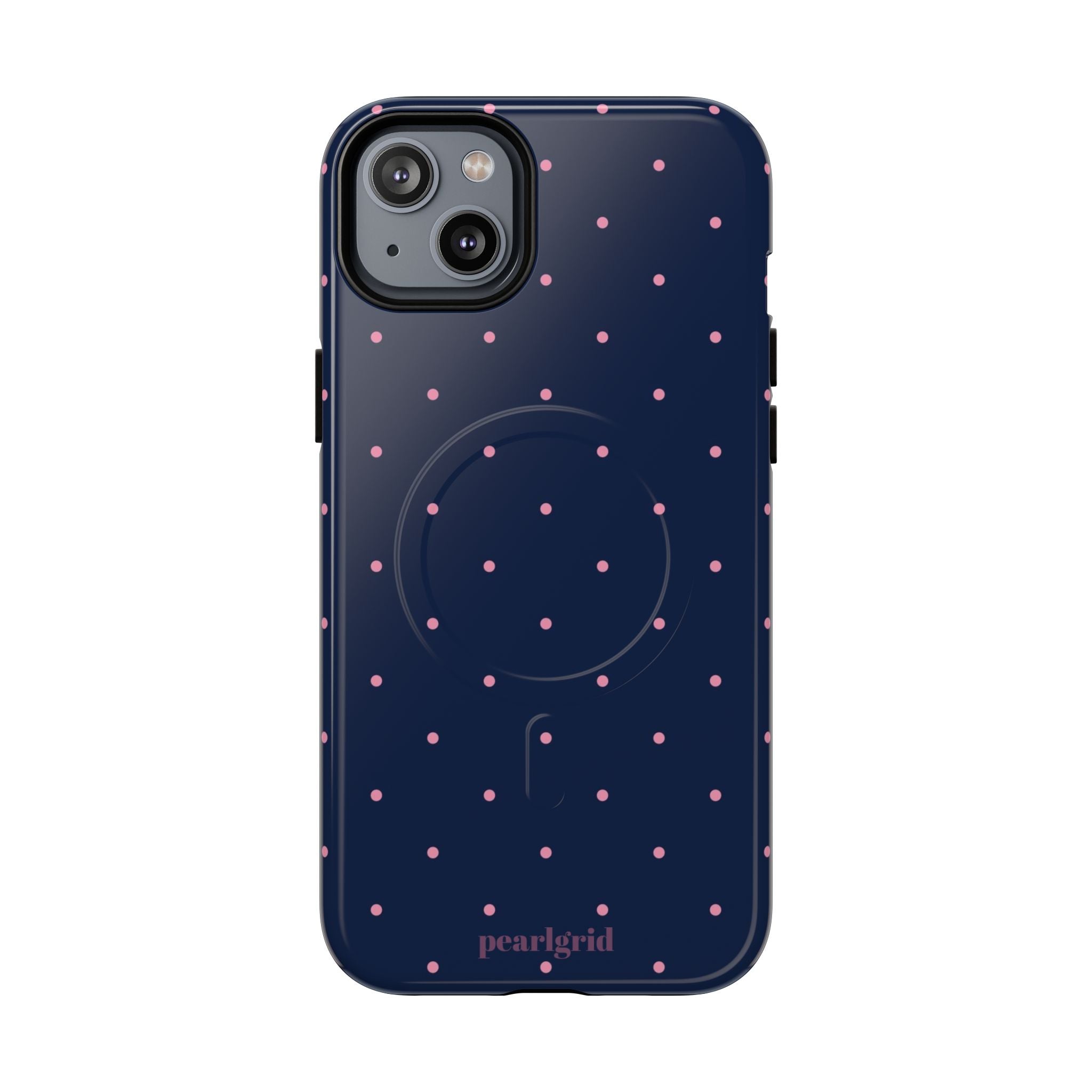Dot Crush Navy | Magnetic iPhone Case
