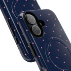 Dot Crush Navy | Magnetic iPhone Case