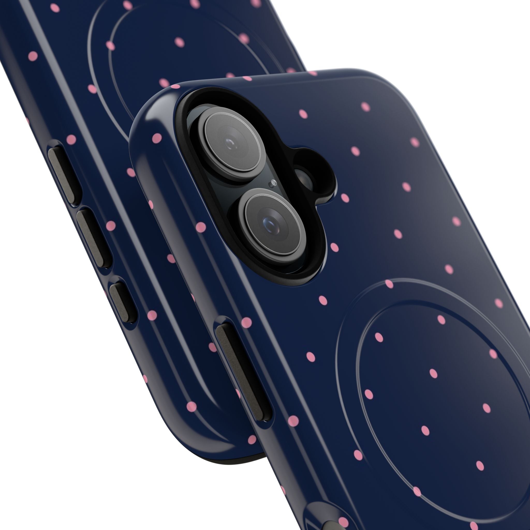Dot Crush Navy | Magnetic iPhone Case