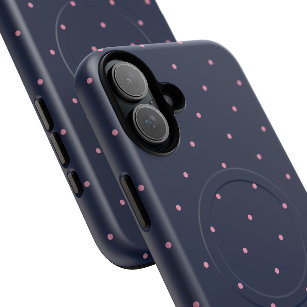 Dot Crush Navy | Magnetic iPhone Case