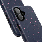 Dot Crush Navy | Magnetic iPhone Case
