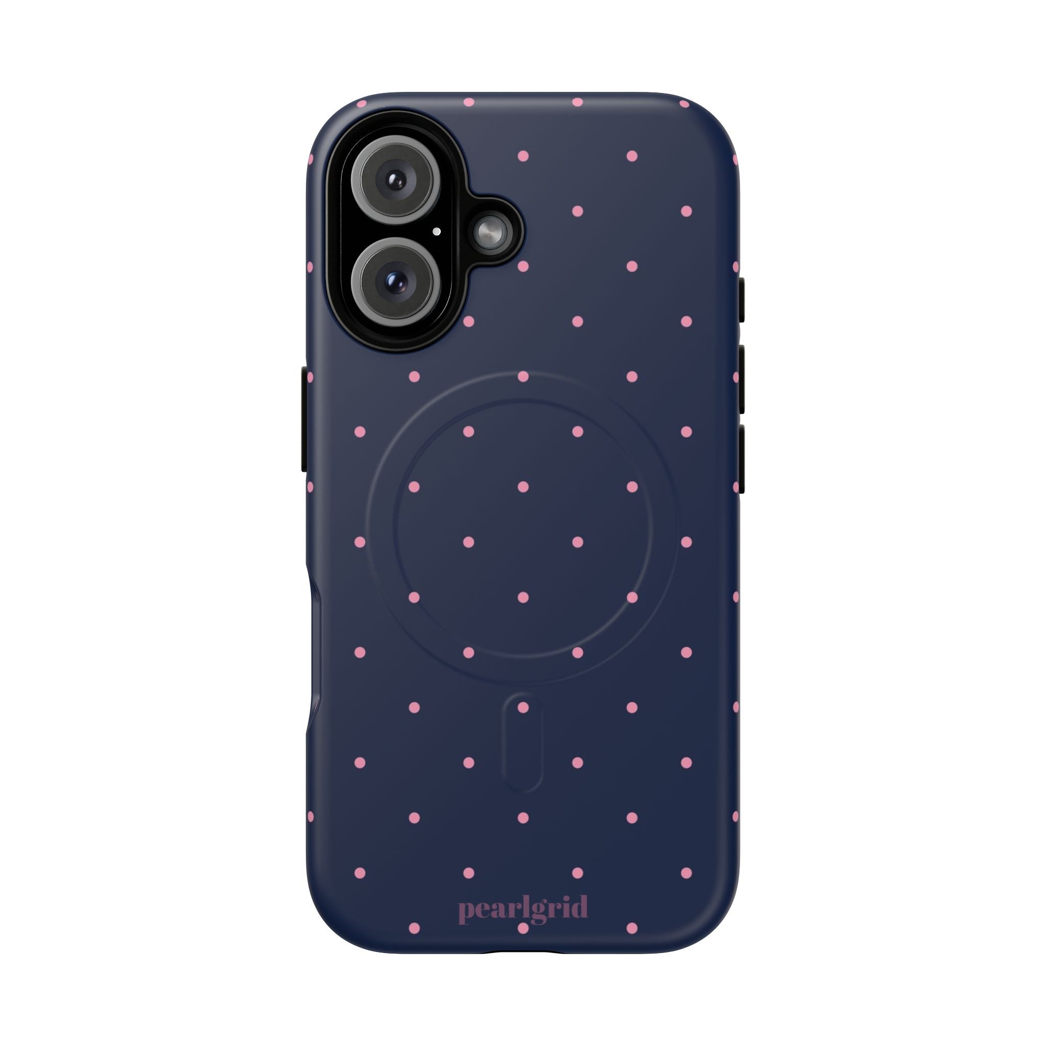 Dot Crush Navy | Magnetic iPhone Case