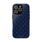 Dot Crush Navy | Magnetic iPhone Case