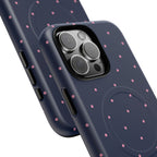 Dot Crush Navy | Magnetic iPhone Case