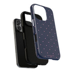 Dot Crush Navy | Magnetic iPhone Case