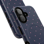Dot Crush Navy | Magnetic iPhone Case