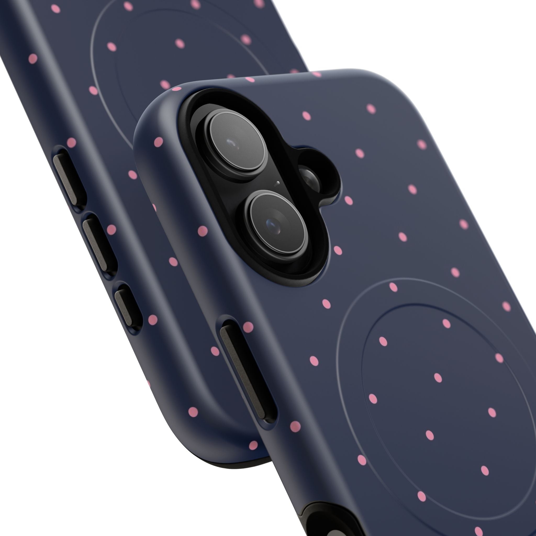 Dot Crush Navy | Magnetic iPhone Case