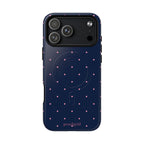 Dot Crush Navy | Magnetic iPhone Case