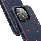 Dot Crush Navy | Magnetic iPhone Case