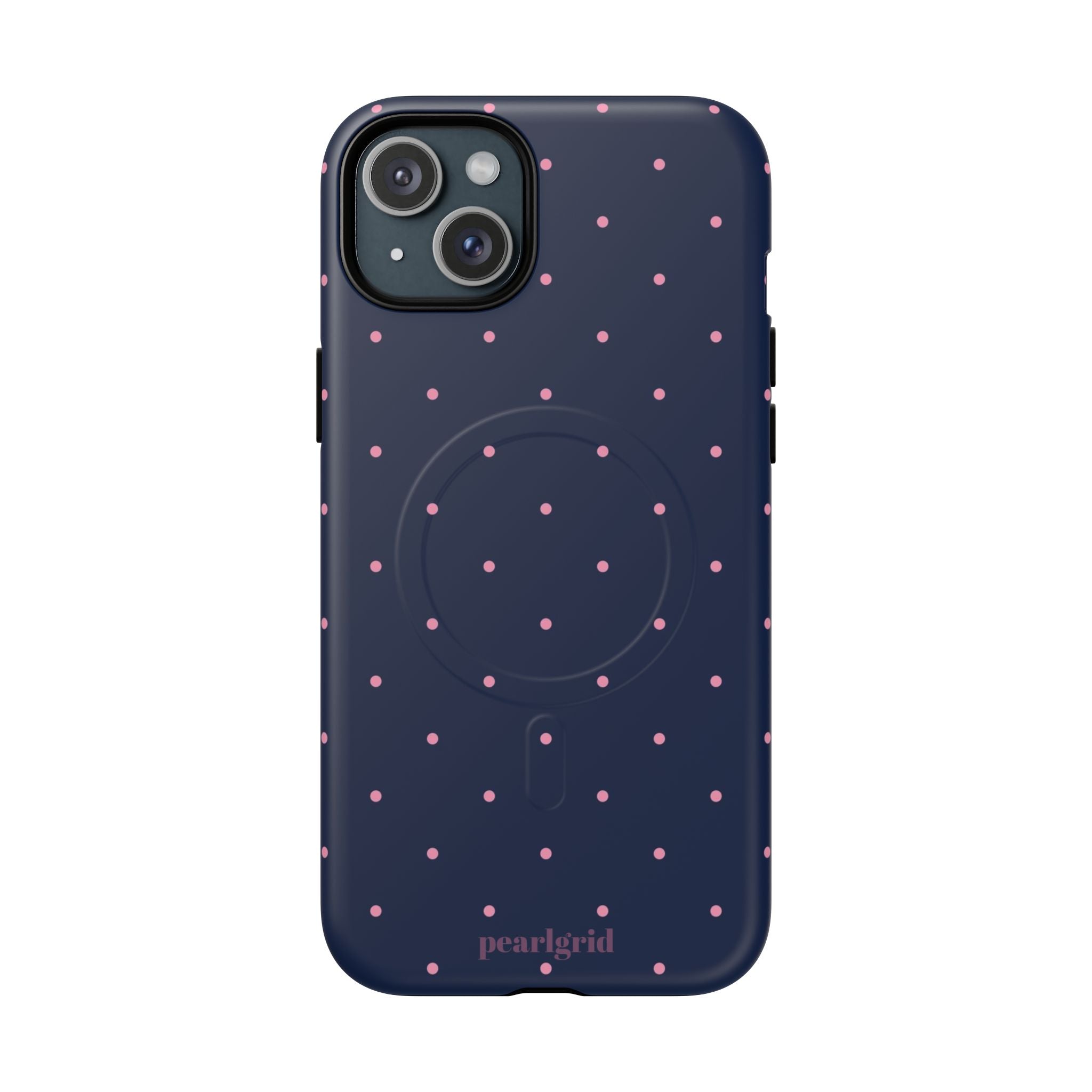 Dot Crush Navy | Magnetic iPhone Case