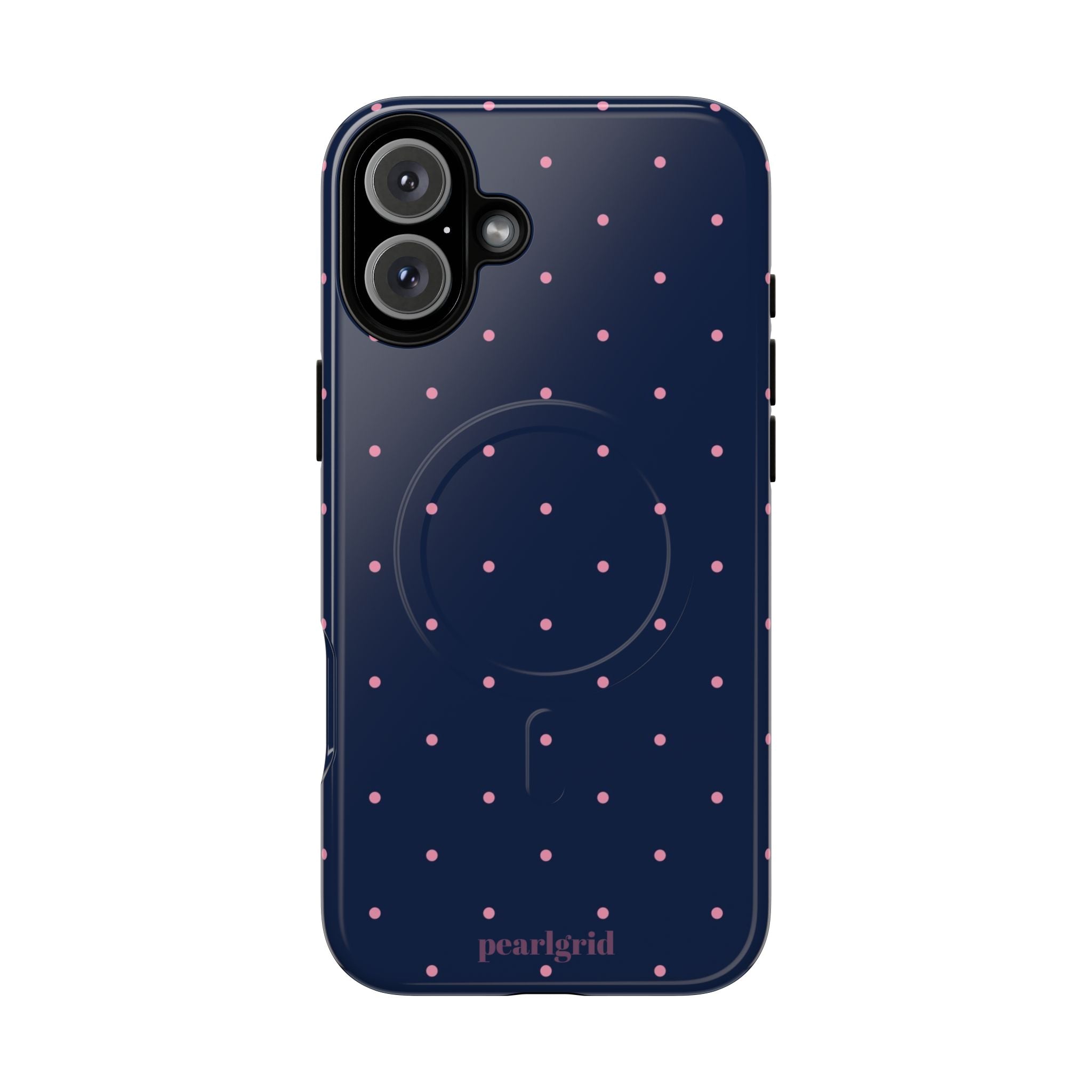 Dot Crush Navy | Magnetic iPhone Case