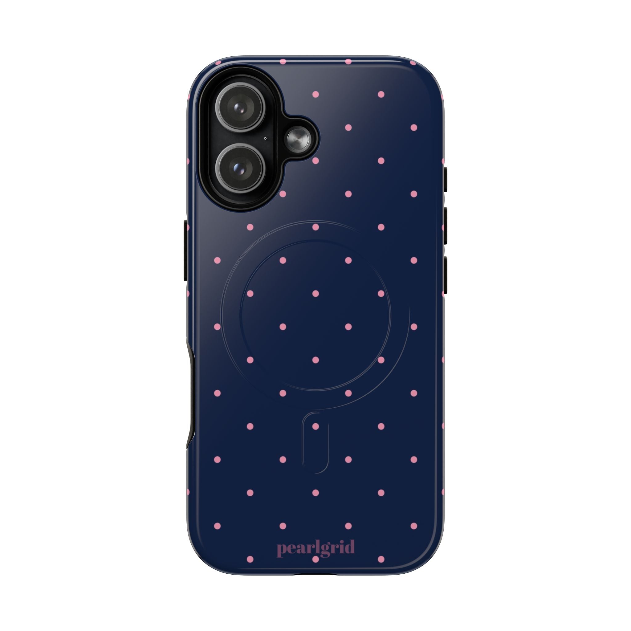 Dot Crush Navy | Magnetic iPhone Case