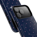 Dot Crush Navy | Magnetic iPhone Case