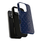 Dot Crush Navy | Magnetic iPhone Case