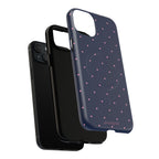 Dot Crush Navy | Magnetic iPhone Case