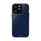 Dot Crush Navy | Magnetic iPhone Case