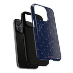 Dot Crush Navy | Magnetic iPhone Case