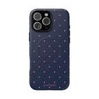 Dot Crush Navy | Magnetic iPhone Case