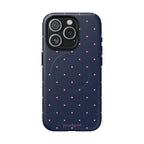 Dot Crush Navy | Magnetic iPhone Case