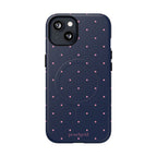 Dot Crush Navy | Magnetic iPhone Case