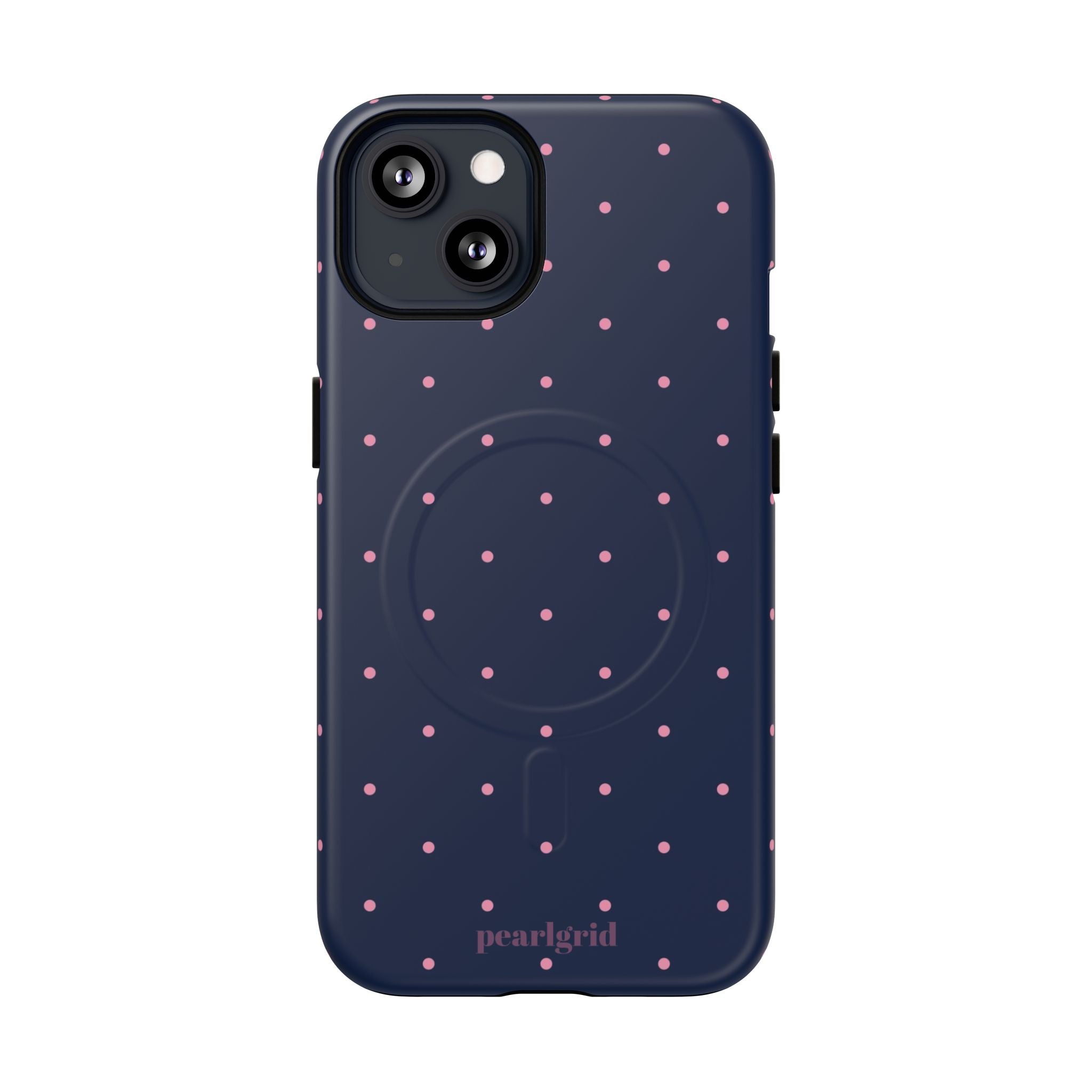 Dot Crush Navy | Magnetic iPhone Case