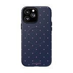 Dot Crush Navy | Magnetic iPhone Case